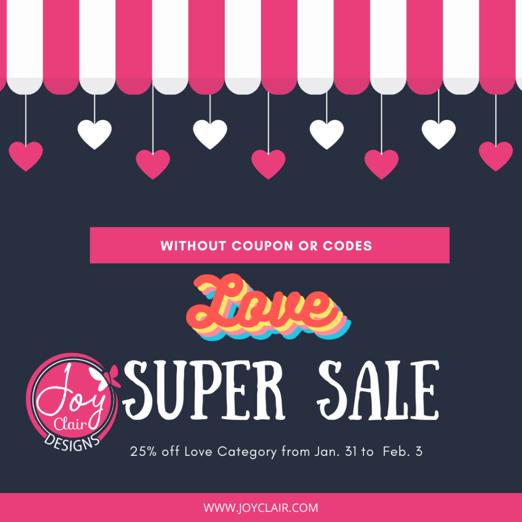 super sale love promotion