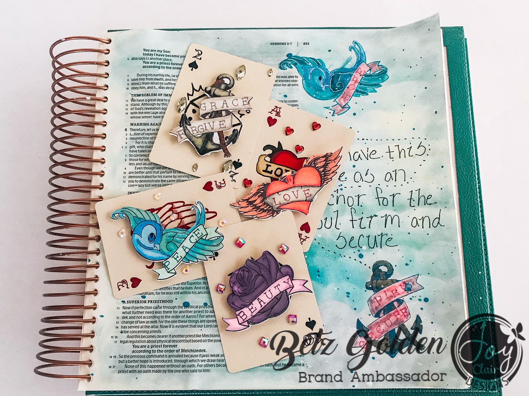 Tattooed Bible Page and ATCs