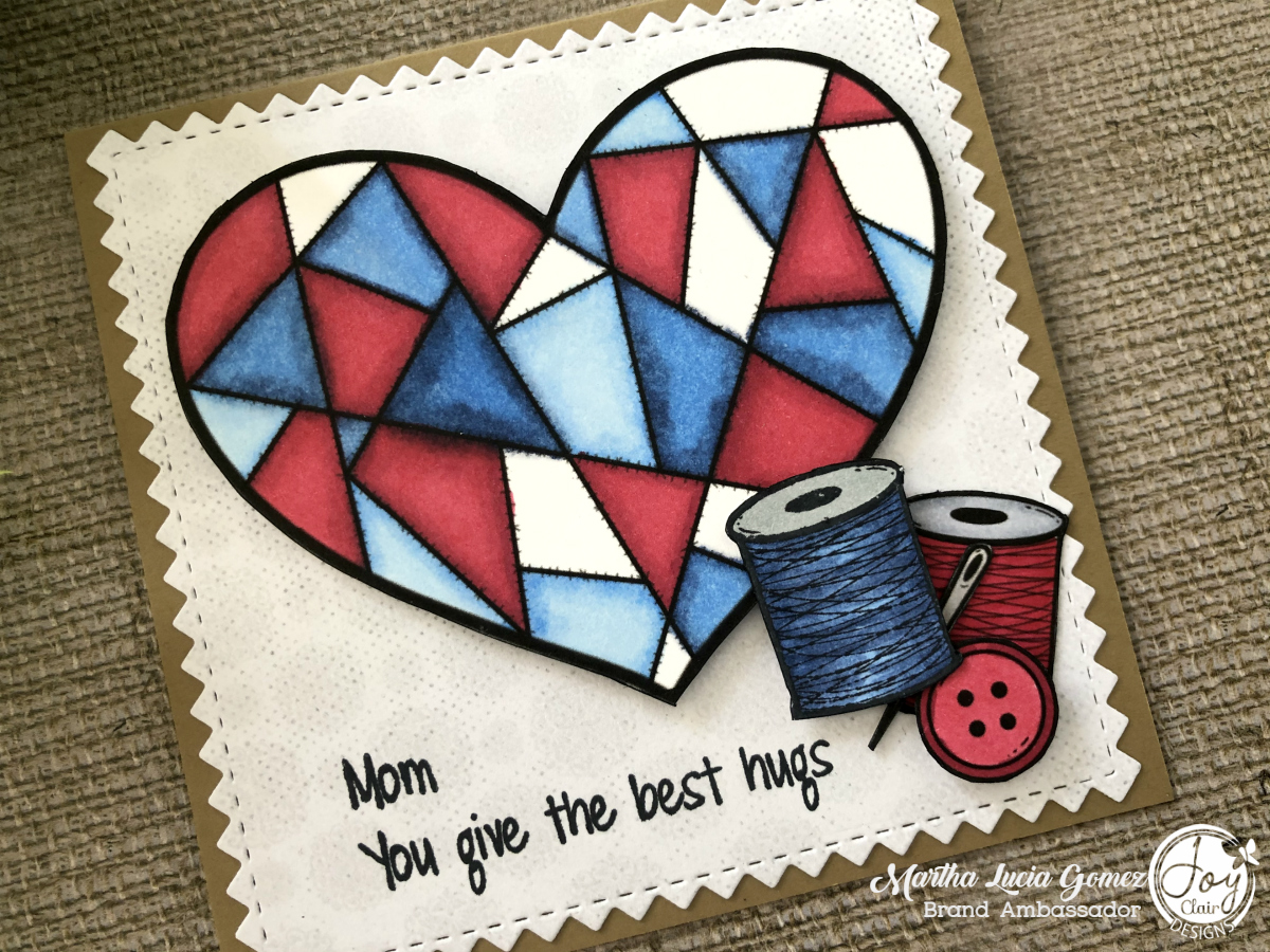 My Heart Stamped Card 