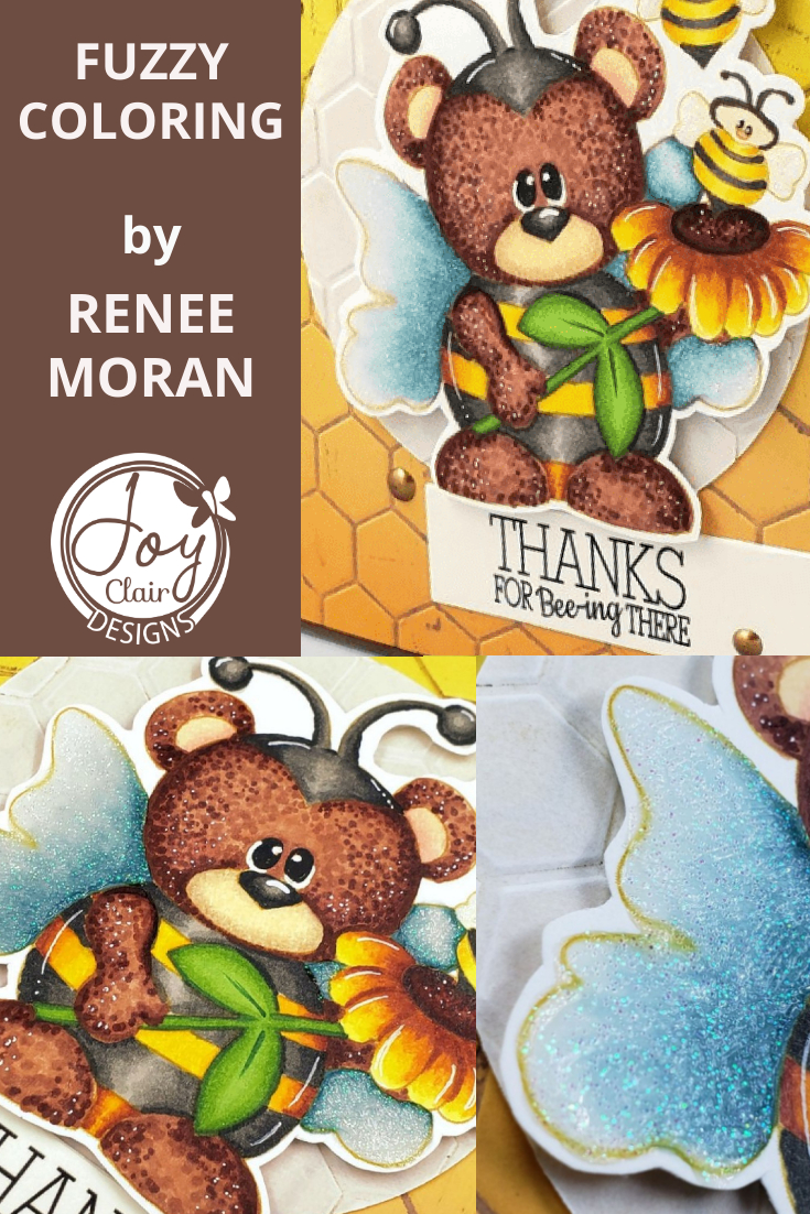 Detailed image and close up of a digital bear made with no line coloring technique
