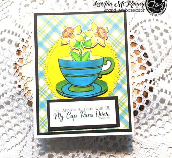 Easy colored card with die cuts
