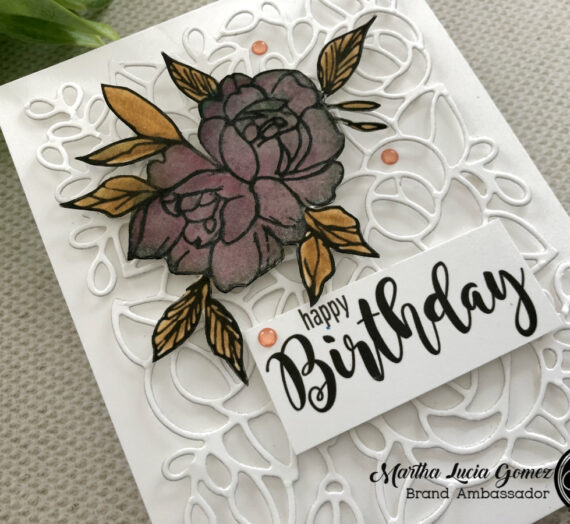 Sparkle Colored Floral Cards