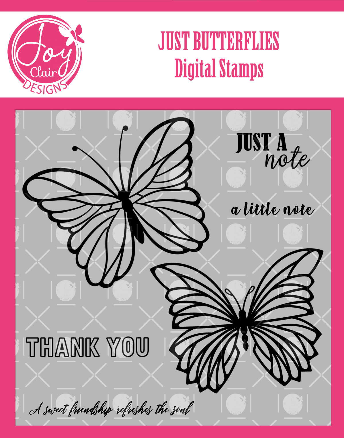 Just Butterflies Digital Stamp Set