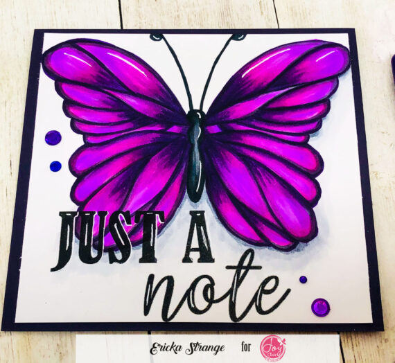 Just a Butterfly with Copic Markers