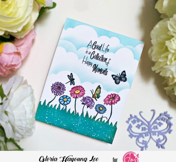 blending background card with wish big stamp