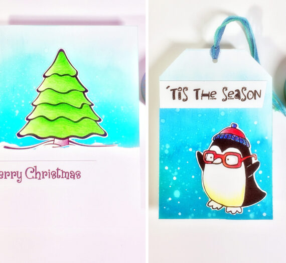 A Card And A Tag Using Santa’s Favorite.