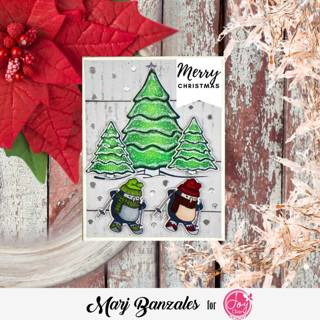 Christmas Trees and Penguins Santa's Favorite Snowboarding