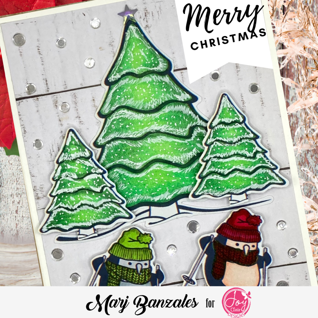 Christmas Trees and Penguins Santa's Favorite snowboarding
