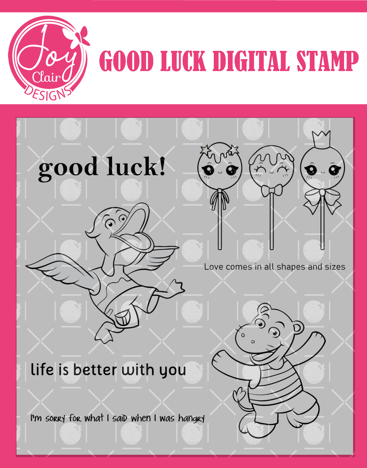 Good Luck Digital STamps