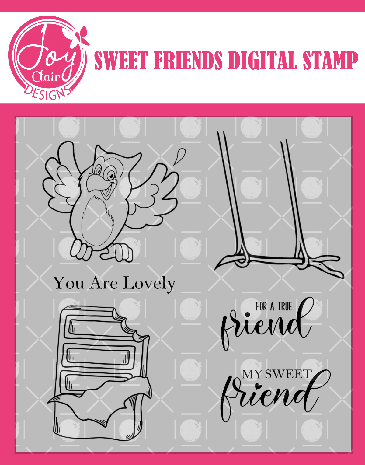 Sweet Friends Digital Stamps
