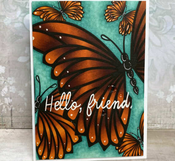 Just Butterflies Digital Stamp Set-Two Cards!