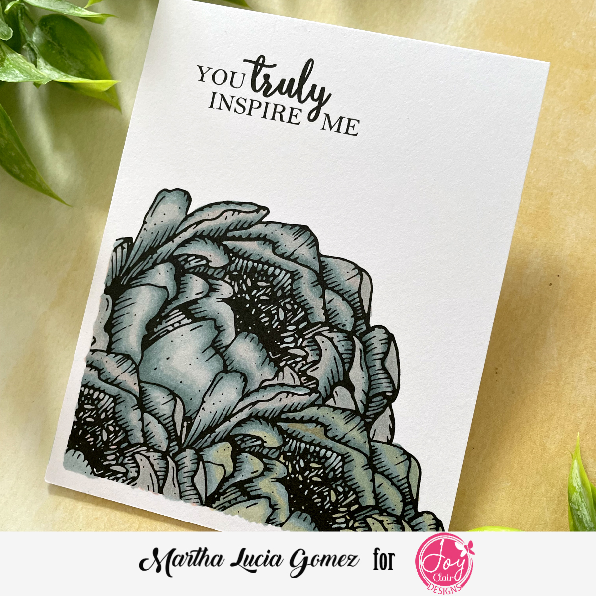 Truly Inspire CAS Stamped Card