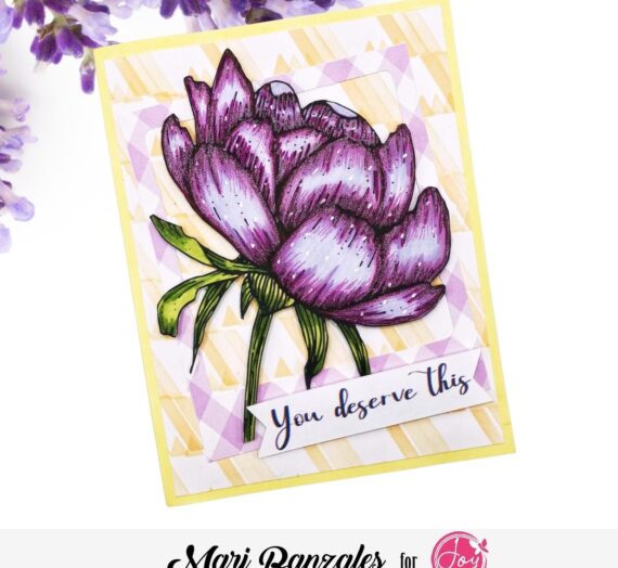 You Deserve This with Spring Rose Stamp