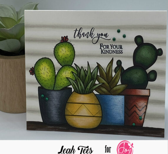 Potted Succulents Digital Stamp Set – Thank you