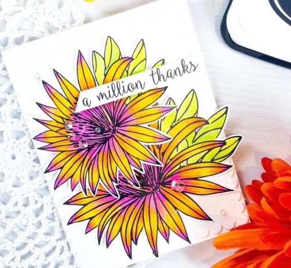Bright and Bold Floral Card