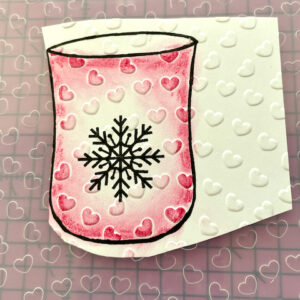 Embossing this winter image adds texture and interest.